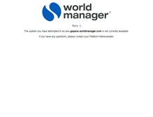 Tablet Screenshot of gspace.worldmanager.com